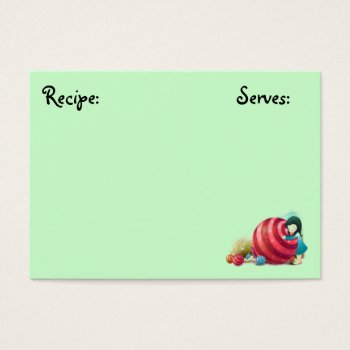 Sweets Recipe Card by LulusLand at Zazzle