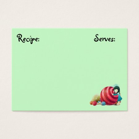 Sweets Recipe Card