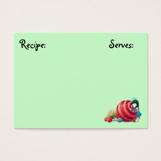 Sweets Recipe Card (Front)