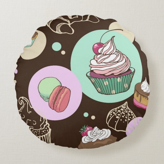 Sweets Round Pillow (Front)