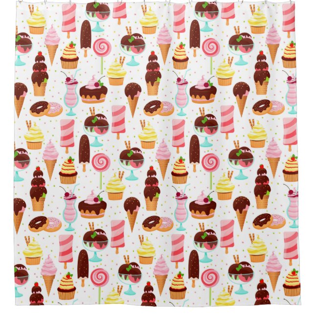 Sweets Shower Curtain (Front)