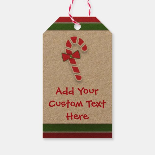 Sweets To The Sweet Candy Canes Holiday Tags