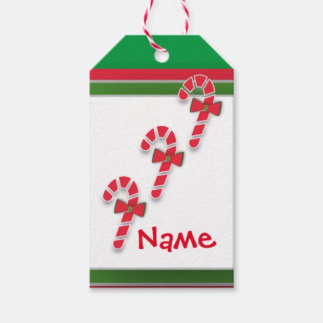 Sweets To The Sweet Christmas Candy Canes Tags