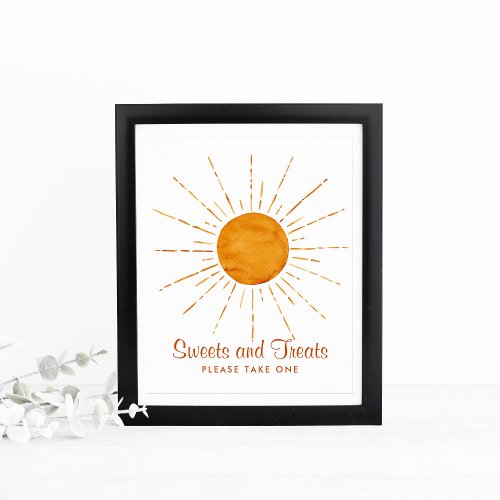 Sweets  Treats Sunshine Baby Shower  Poster