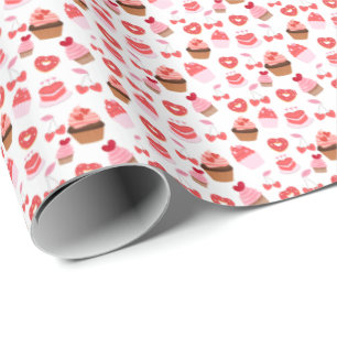 Sweets Valentine's Day Gift Wrap Wrapping Paper