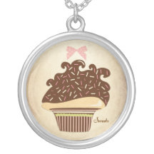 Sweets Vintage Cupcake Necklace