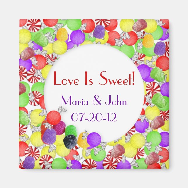 Sweets Wedding Magnet (Front)