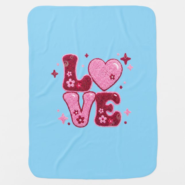 SweetStitch Love  Baby Blanket (Front)