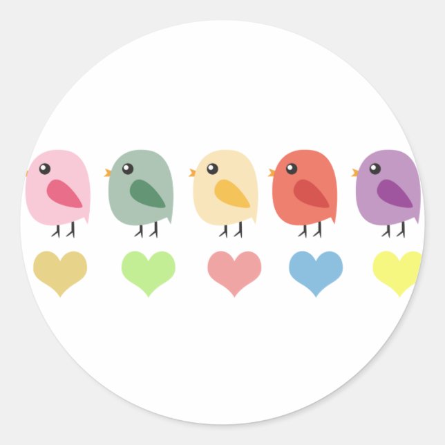 SweetTweet Classic Round Sticker (Front)