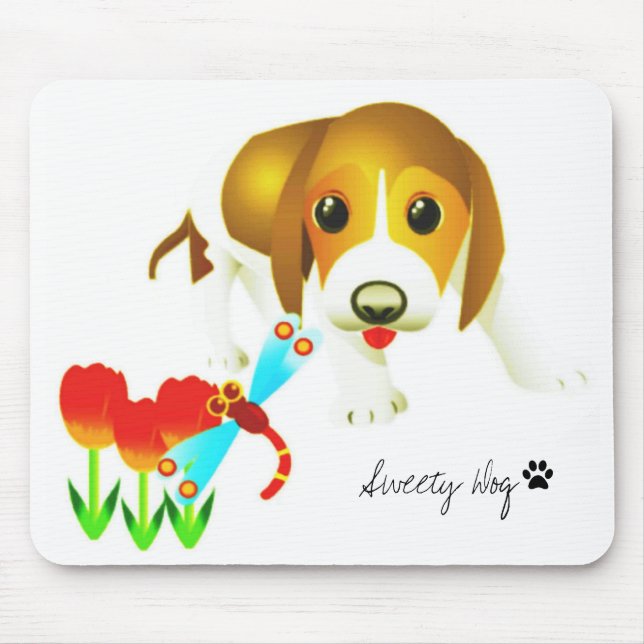 Sweety Dog Mouse Pad (Front)