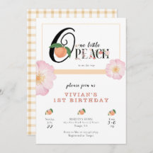 Sweety Little Peach 1st Birthday