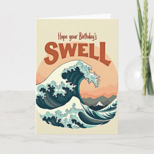 Swell Birthday Wave Card
