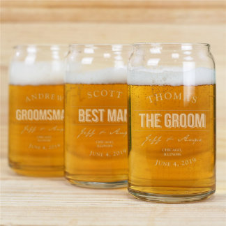 Swell Engraved 16 oz. Can-Shaped Beer Glass