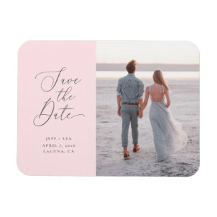 Swept Letters Flexible Photo Magnet