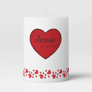Świeca filarowa z kolekcji "Jezus jest moim Panem! Pillar Candle