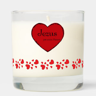 świeca sojowa w szklanym naczyniu scented candle