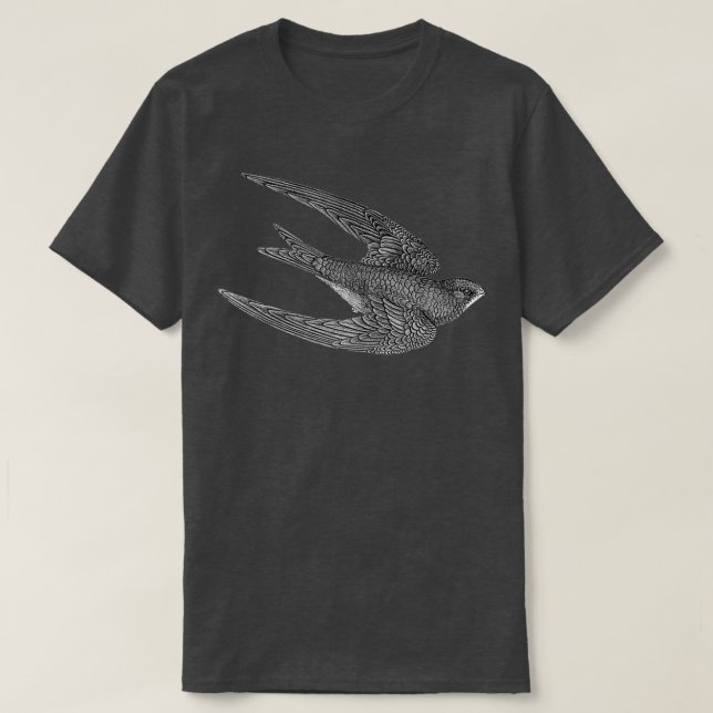 Swift Bird Flying T-Shirt (Design Front)