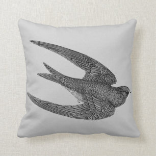 Swift Bird Throw Pillow