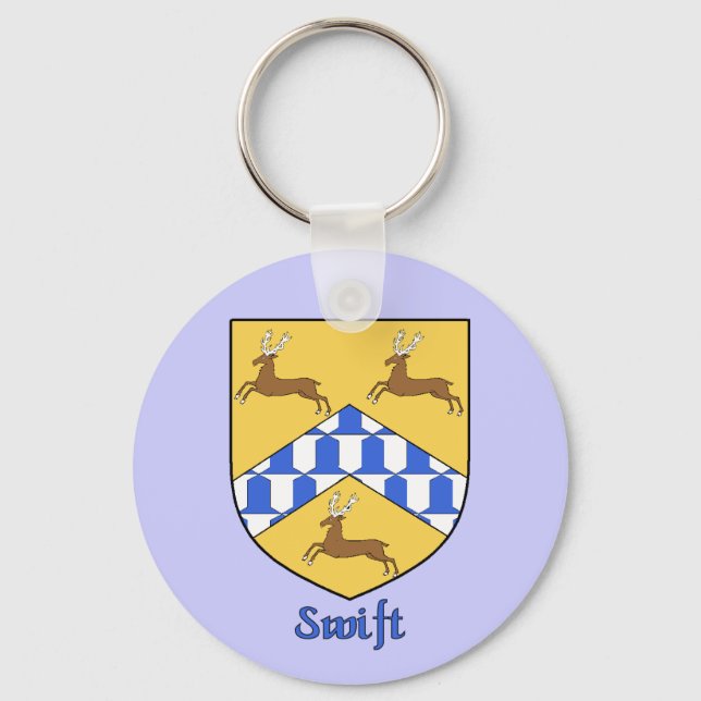 Swift Family Shield Keychain (Front)