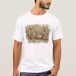 Swift Fox (Vulpes velox) female with young at T-Shirt