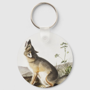 Swift Fox (Vulpes velox) Illustration Keychain