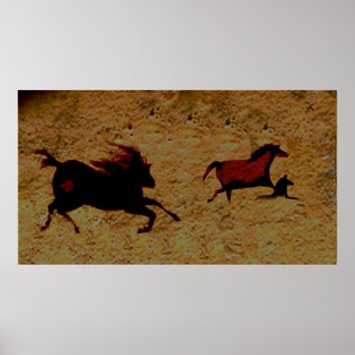 Swift Horse of Lascaux Poster