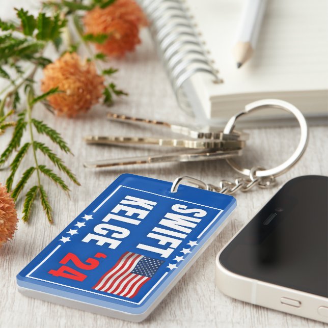 Swift Kelce 24 Keychain (Front Right)