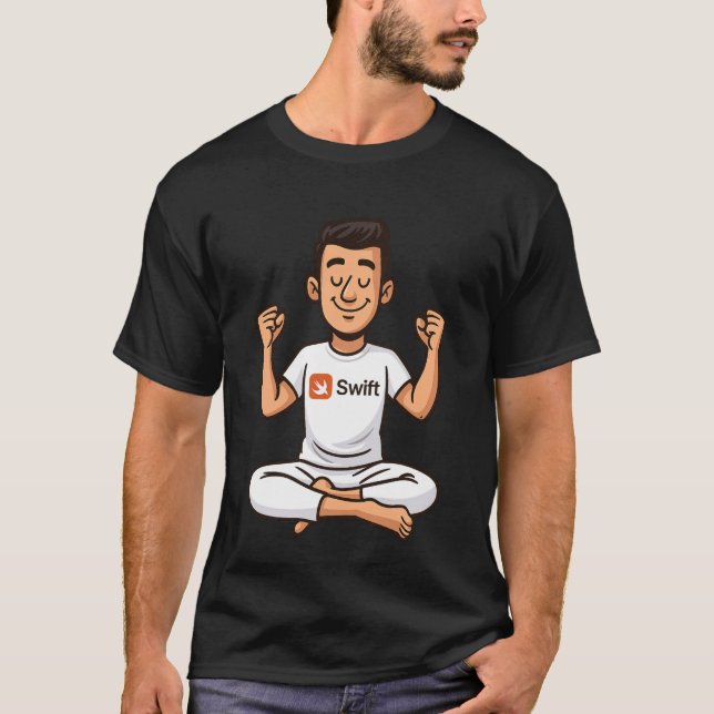 Swift Logo Meditation T-Shirt – Programmer  (Front)