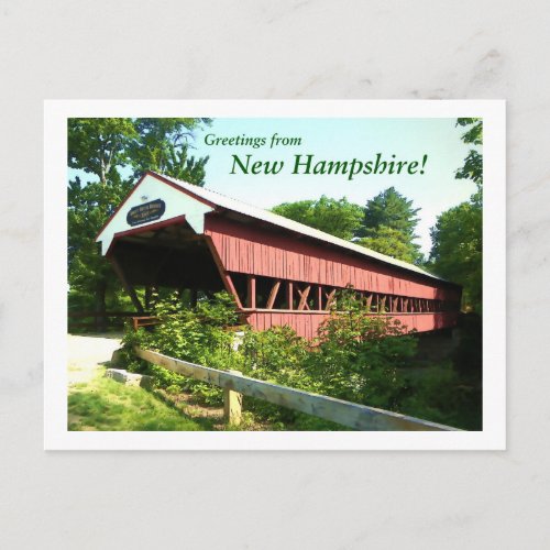 Swift River Bridge _ New Hampshire Postcard