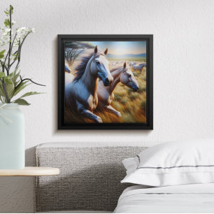 Swift Spirits: A Galloping Herd Poster