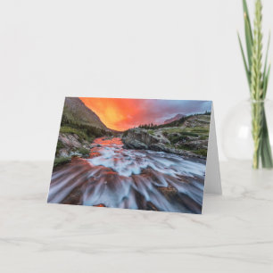 Swiftcurrent Falls Glacier National Park Montana Card