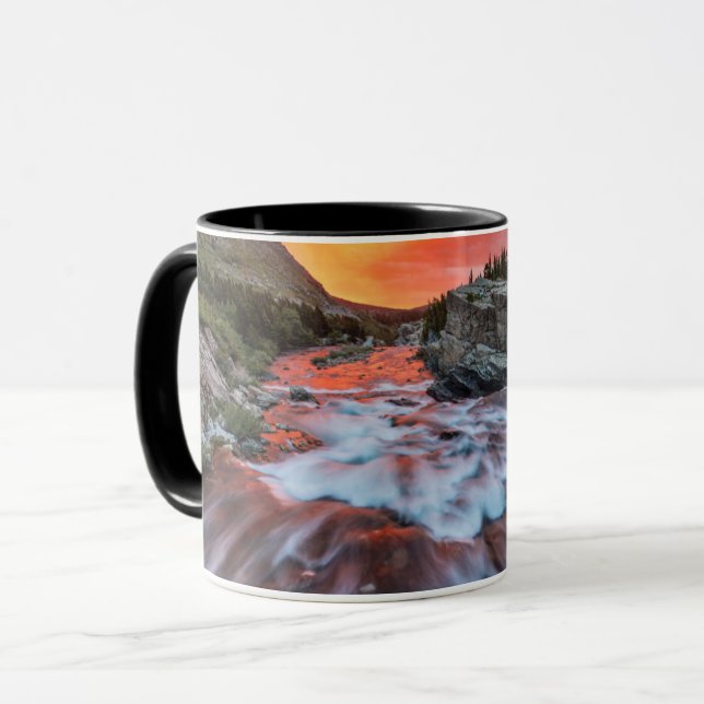 Swiftcurrent Falls | Glacier National Park Montana Mug (Front Left)