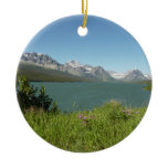 Swiftcurrent Lake at Glacier National Park Ceramic Ornament