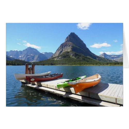 Swiftcurrent Lake Boats_ Glacier National Park