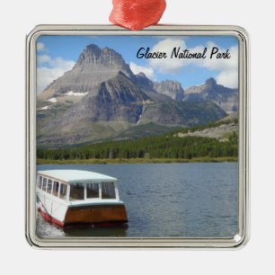 Swiftcurrent Lake - Glacier National Park Metal Ornament