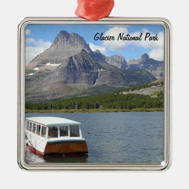 Swiftcurrent Lake - Glacier National Park Metal Ornament (Front)