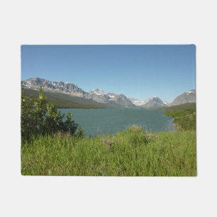 Swiftcurrent Lake View at Glacier National Park Doormat