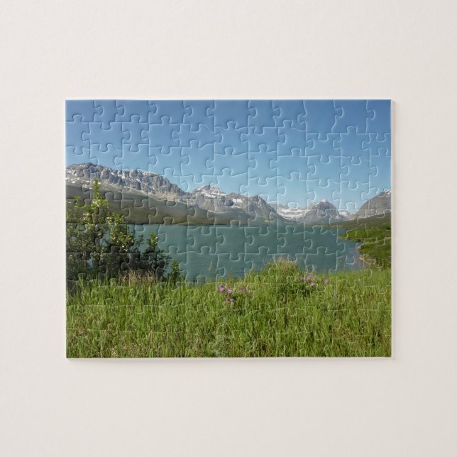 Swiftcurrent Lake View at Glacier National Park Jigsaw Puzzle (Horizontal)