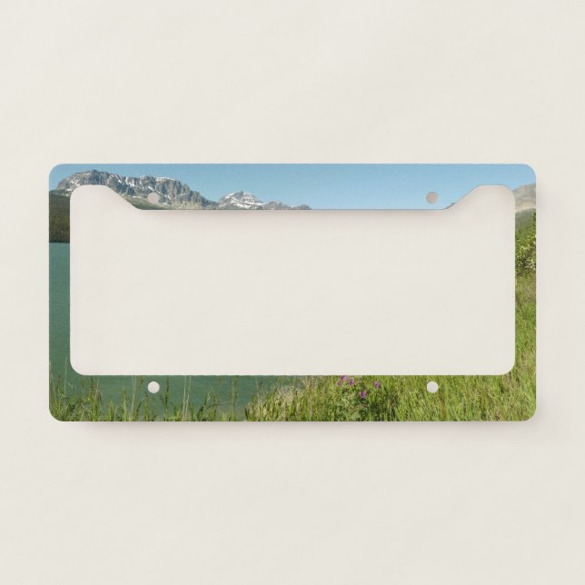 Swiftcurrent Lake View at Glacier National Park License Plate Frame (Front)
