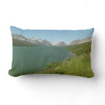 Swiftcurrent Lake View at Glacier National Park Lumbar Pillow