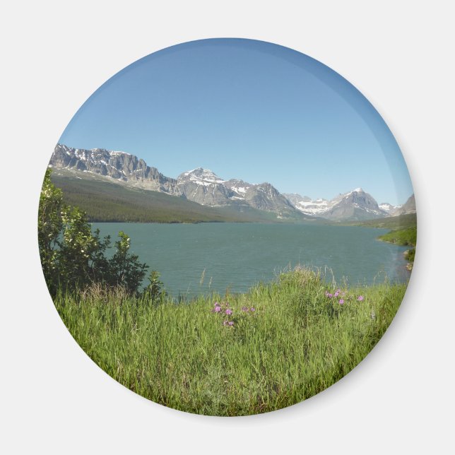 Swiftcurrent Lake View at Glacier National Park Magnet (Front)