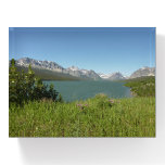 Swiftcurrent Lake View at Glacier National Park Paperweight