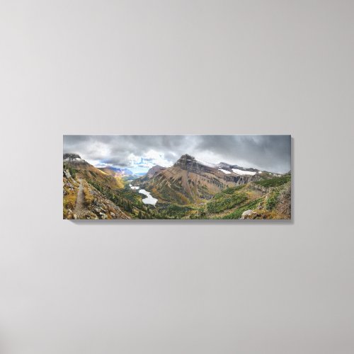 Swiftcurrent Pass Trail 4 _ Glacier National Park Canvas Print