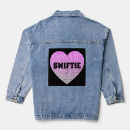 SWIFTIE GLITTER HEART Denim Jacket