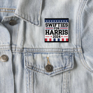 Swifties for Kamala Harris 2024 Vote Support  Button