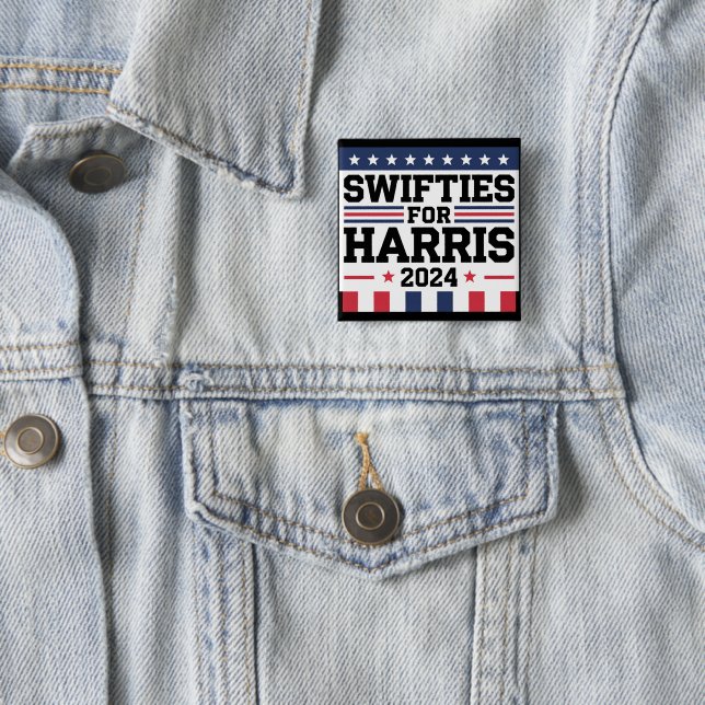 Swifties for Kamala Harris 2024 Vote Support  Button (In Situ)