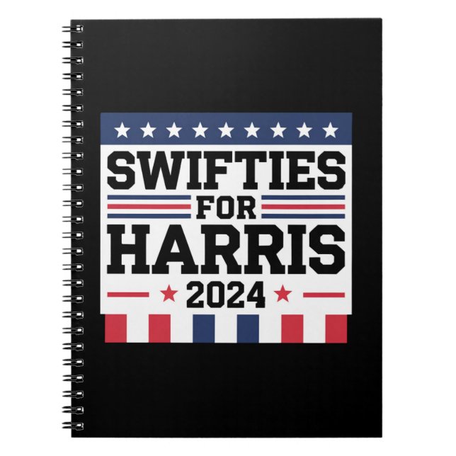Swifties for Kamala Harris 2024 Vote Support  Notebook (Front)