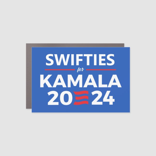 Swifties for Kamala Harris Car Magnet (Front)