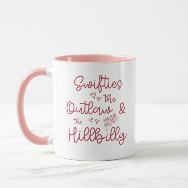 Swifties for Trump MAGA 24, Swifty Loves Trump Mug (Left)