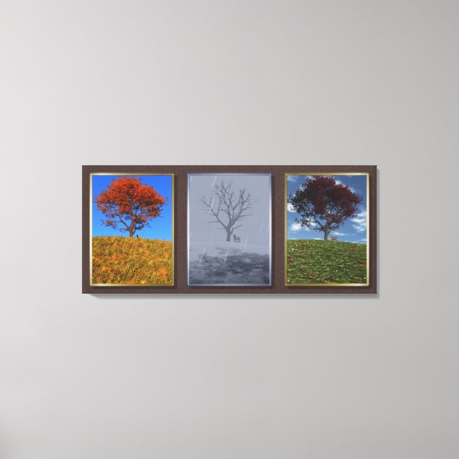 Swiftly Fly the Years Triptych Canvas Print (Front)